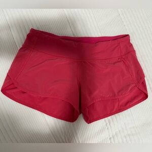 Pink Lululemon shorts